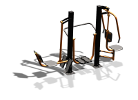 Уличный тренажер "Жим ногами Шагомер Жим от груди" УТ333 в Хабаровске