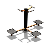 Уличный тренажер "Твистер тройной" УТ337 в Хабаровске