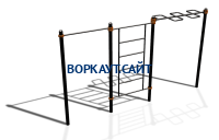 Спортивный комплекс воркаут ВС-129 в Хабаровске