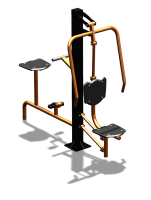 Уличный тренажер "Жим от груди Вело" УТ321 в Хабаровске