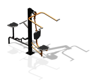 Уличный тренажер "Верхняя тяга Вело" УТ340 в Хабаровске