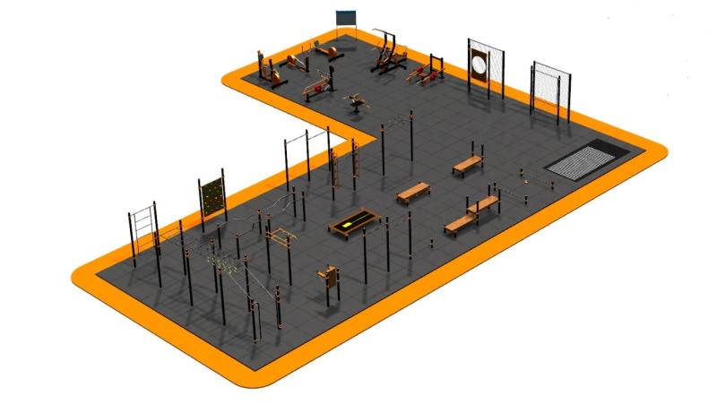 Дизайн проект спортплощадки Угловая в Хабаровске