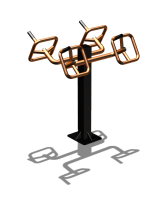 Уличный тренажер  "Штурвал двойной"  УТ201 в Хабаровске