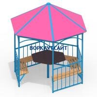 Беседка со столом и лавками МАФ 4121 в Хабаровске