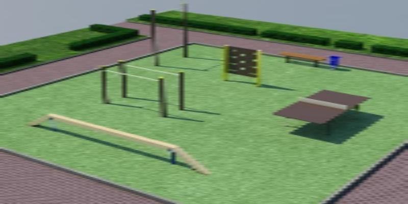 Проект спортплощадки мини спорт  в Хабаровске