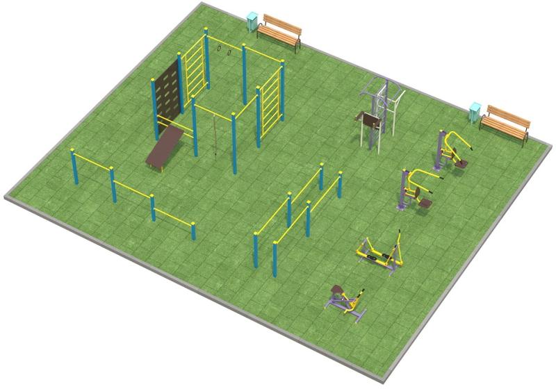 Проект спортплощадки 150 метров в Хабаровске в Хабаровске
