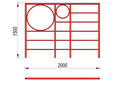 Шведская стенка с кольцами МАФ 3502 в Хабаровске