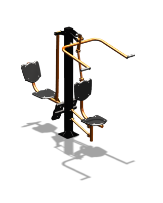 Уличный тренажер "Верхняя тяга Жим ногами" УТ322 в Хабаровске