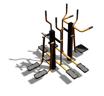 Уличный тренажер "Шпагат Маятник Лыжник двойной" УТ335 в Хабаровске