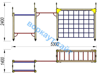 Детский спортивный комплекс Атлет ДСК 3106 в Хабаровске