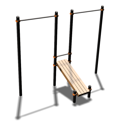 Воркаут турники со скамьей для пресса ВС-27 в Хабаровске