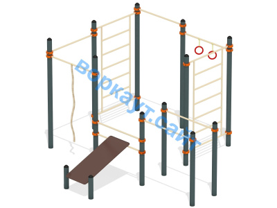 Спортивный комплекс воркаут ВС-47 в Хабаровске