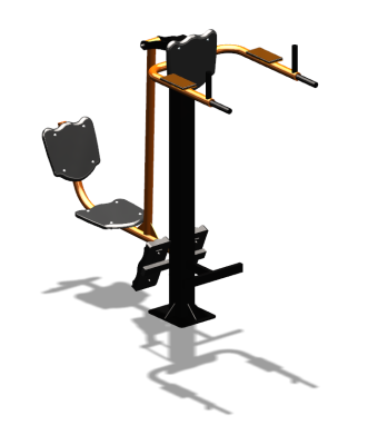 Уличный тренажер "Жим ногами Брусья Пресс" УТ329 в Хабаровске