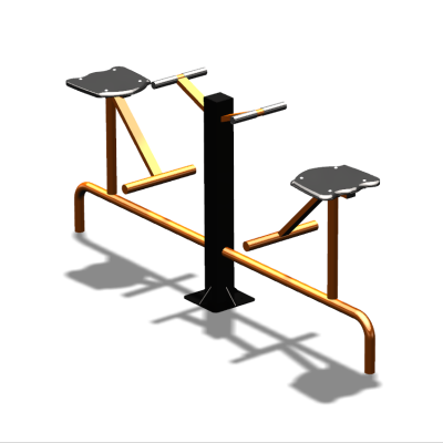 Уличный тренажер  "Твистер сидя двойной"   УТ216 в Хабаровске