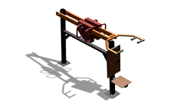 Силовой уличный тренажер  "Жим сидя"  УТ412 в Хабаровске