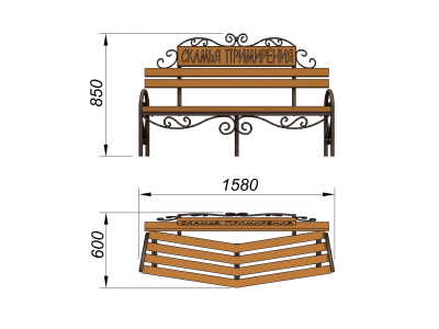 Скамья примирения МАФ 1610 в Хабаровске