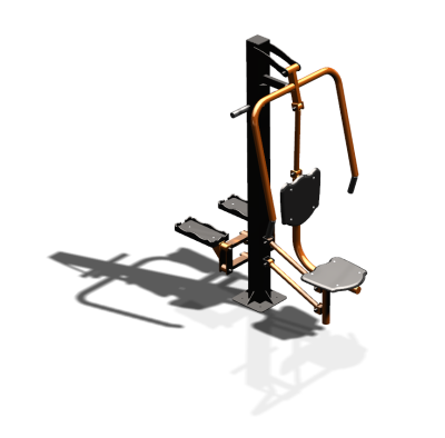 Уличный тренажер "Жим от груди Степпер" УТ342 в Хабаровске