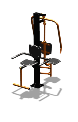 Уличный тренажер "Жим от груди Флекс" УТ324 в Хабаровске