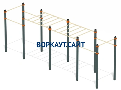 Воркаут рукоход с турниками ВС-23 в Хабаровске