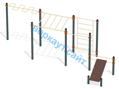 Спортивный комплекс воркаут ВС-45 в Хабаровске