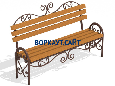 Лавочка кованная МАФ 1606 в Хабаровске