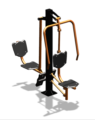 Уличный тренажер "Жим от груди Жим ногами" УТ304 в Хабаровске