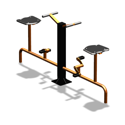 Уличный тренажер  "Вело двойной"   УТ211 в Хабаровске