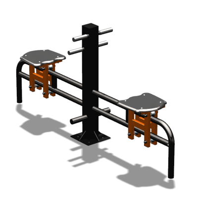Уличный тренажер  "Каталка двойная"   УТ215 в Хабаровске
