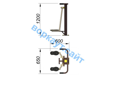 Уличный тренажер Атлетический комплекс УТ 010 в Хабаровске