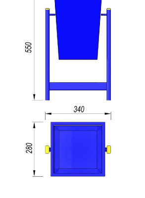 Урна МАФ 1630 в Хабаровске