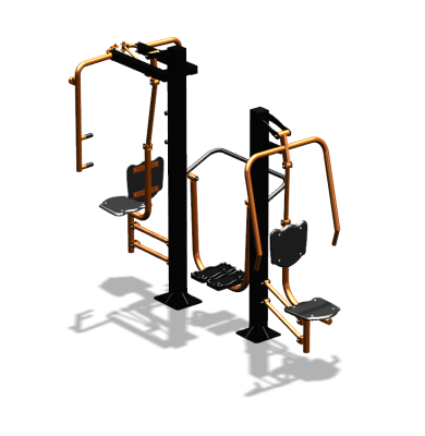 Уличный тренажер "Жим от себя Шагомер Баттерфляй" УТ303 в Хабаровске