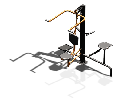 Уличный тренажер "Верхняя тяга Твистер стоя Твистер сидя" УТ336 в Хабаровске