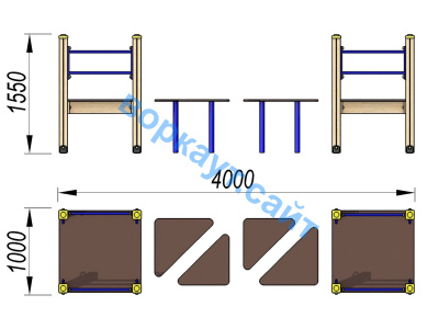 Детский спортивный комплекс Мостик ДСК 3114 в Хабаровске
