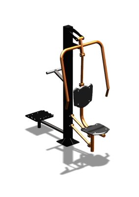 Уличный тренажер "Жим от груди Твистер" УТ328 в Хабаровске