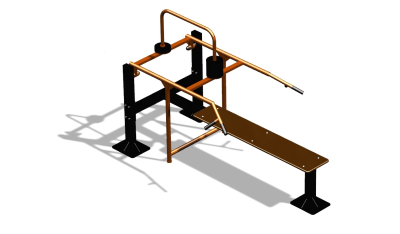 Силовой уличный тренажер  "Горизонтальный жим"  УТ402 в Хабаровске
