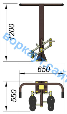 Уличный тренажер "Балансир" УТ 007 в Хабаровске