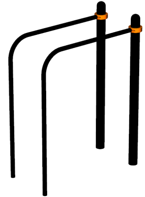 Воркаут брусья приставные ВС-39 в Хабаровске