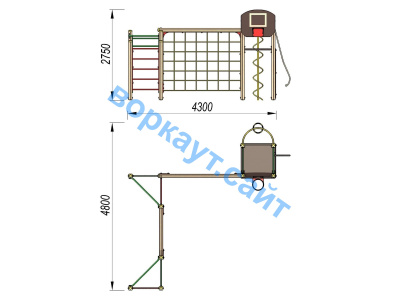 Детский спортивный комплекс ДСК 3112 в Хабаровске