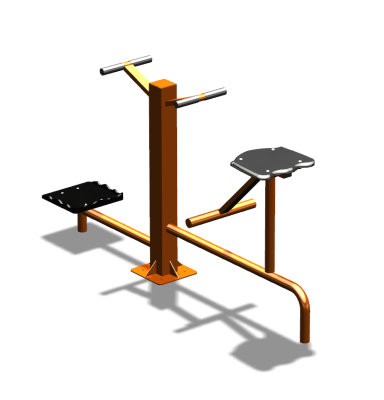 Уличный тренажер "Твистер стоя Твистер сидя" УТ323 в Хабаровске