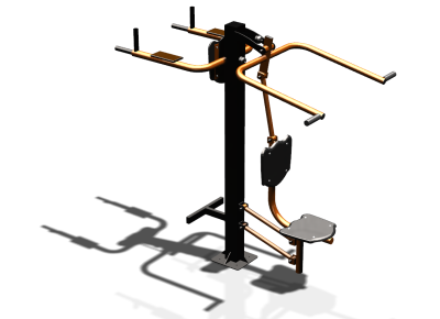 Уличный тренажер "Верхняя тяга Брусья Пресс" УТ339 в Хабаровске