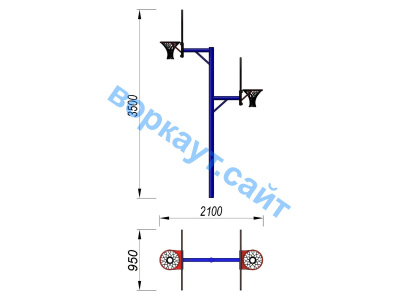Баскетбольный щит двойной СИО 3511 в Хабаровске