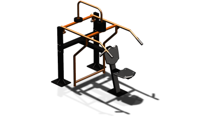 Силовой уличный тренажер  "Жим вверх сидя"  УТ403 в Хабаровске